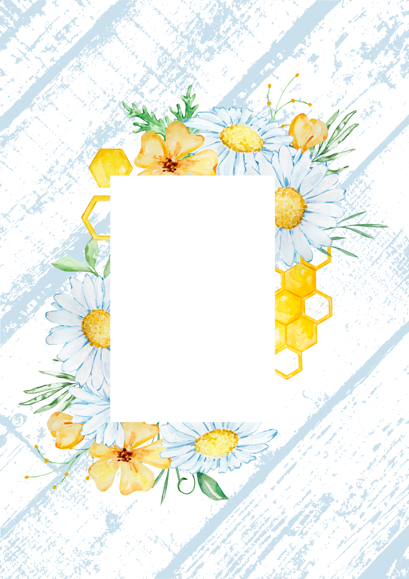 A4 Single Sheet - Little Bee - Honeycomb Blooms