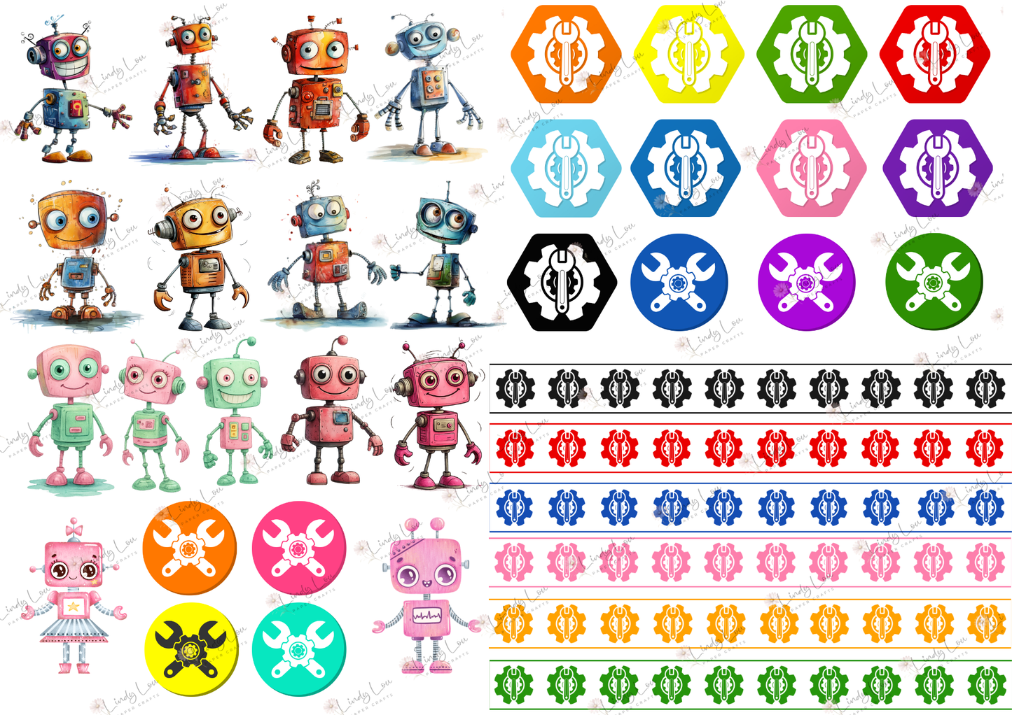 A4 Paper Collection - Robot Squad