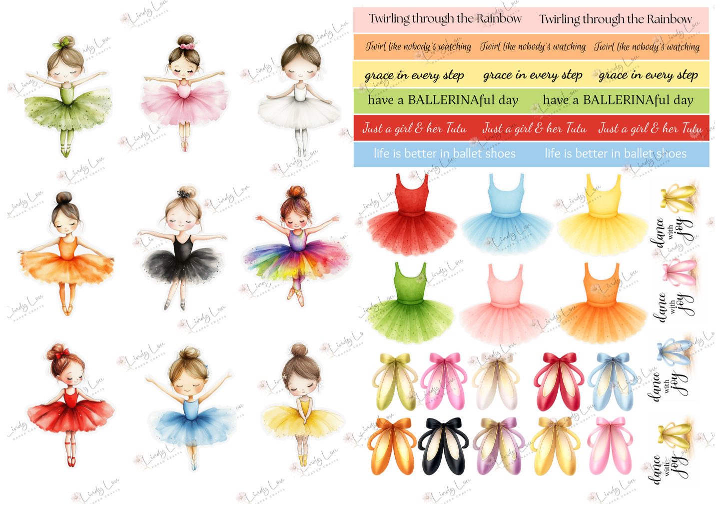 A4 Paper Collection - Ballerina Blossoms