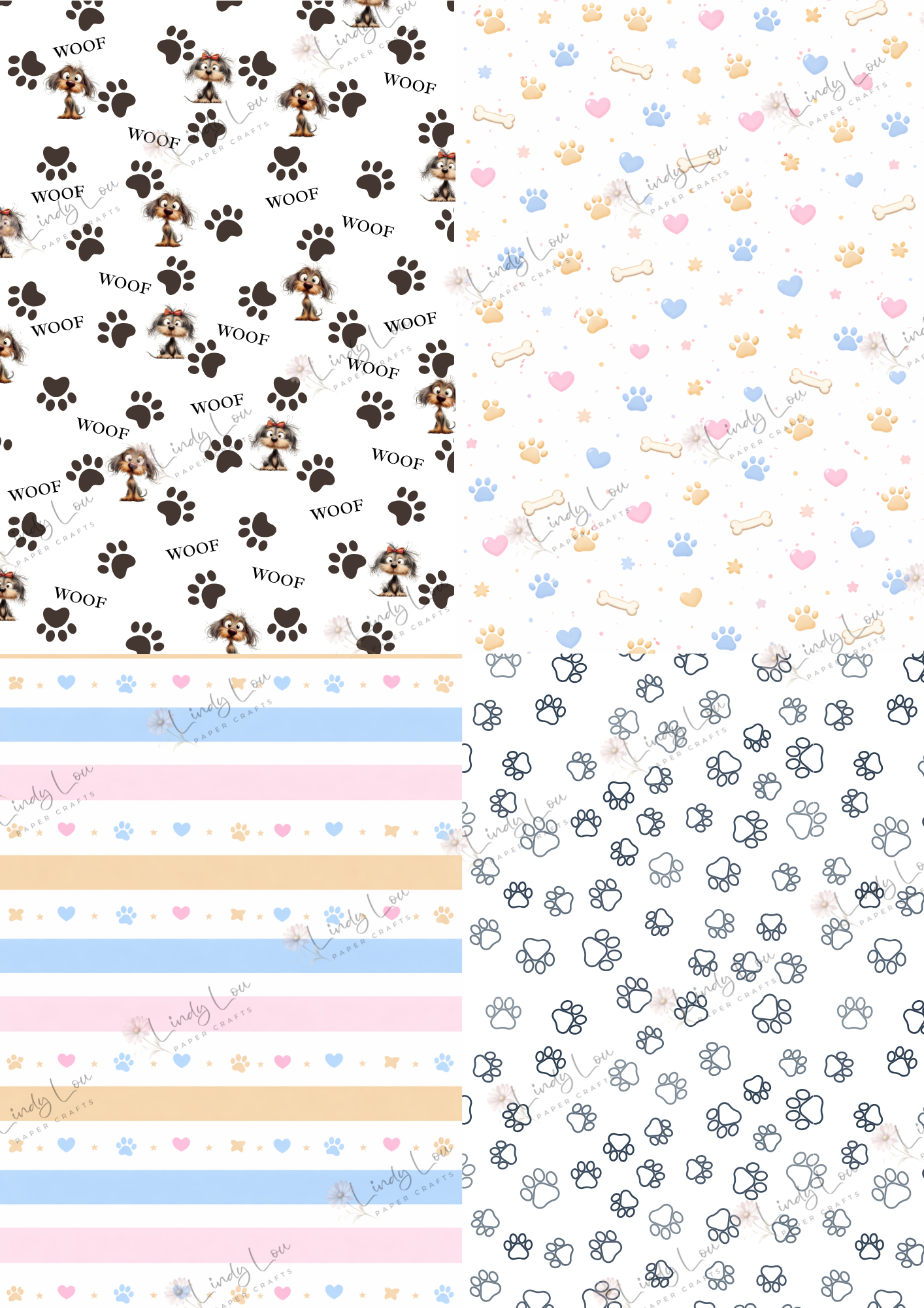 A6 Card Kit - Pawsitively Adorable