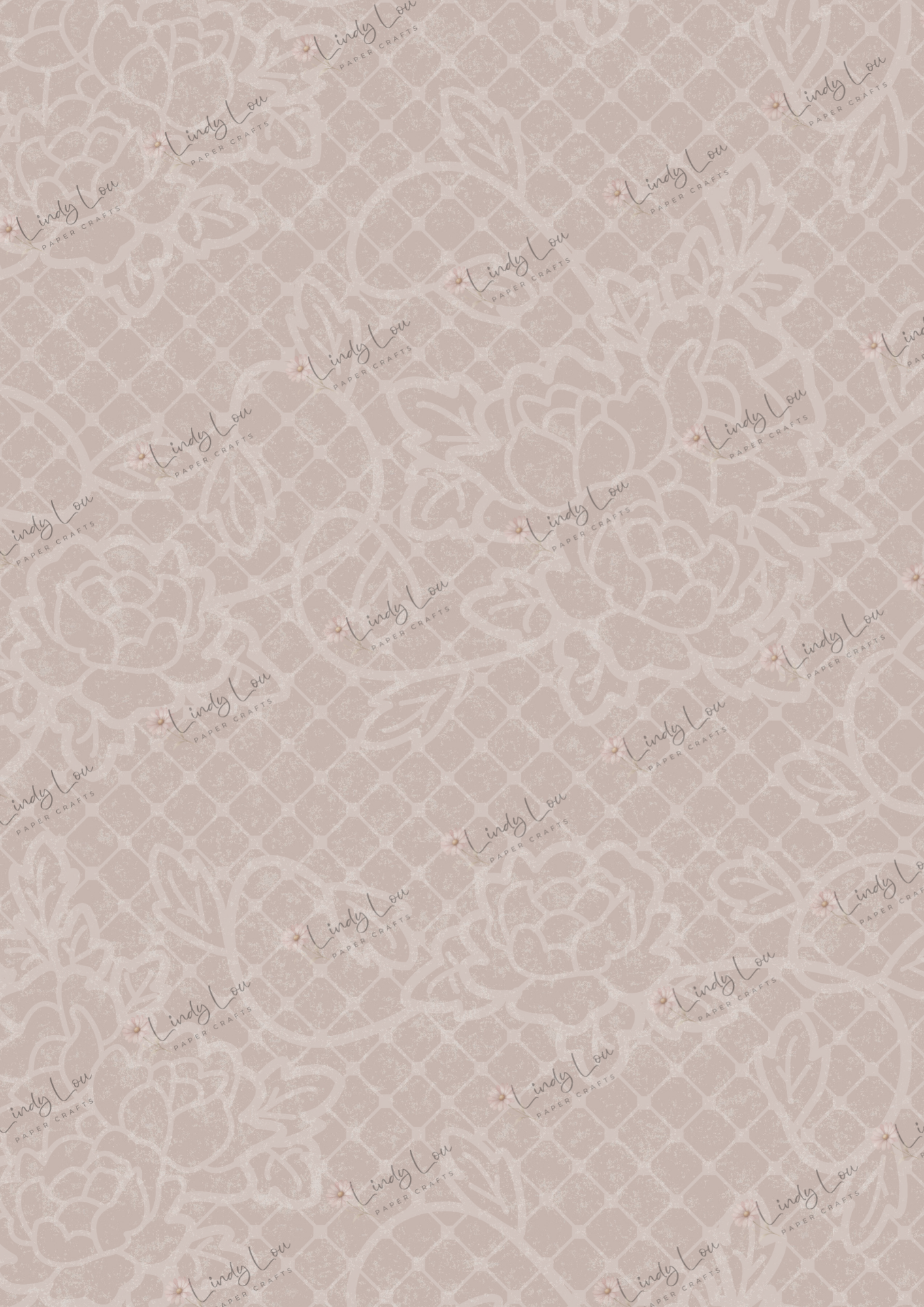 A4 Single Sheet - Tied with a Kiss -  Rustic Romance 2