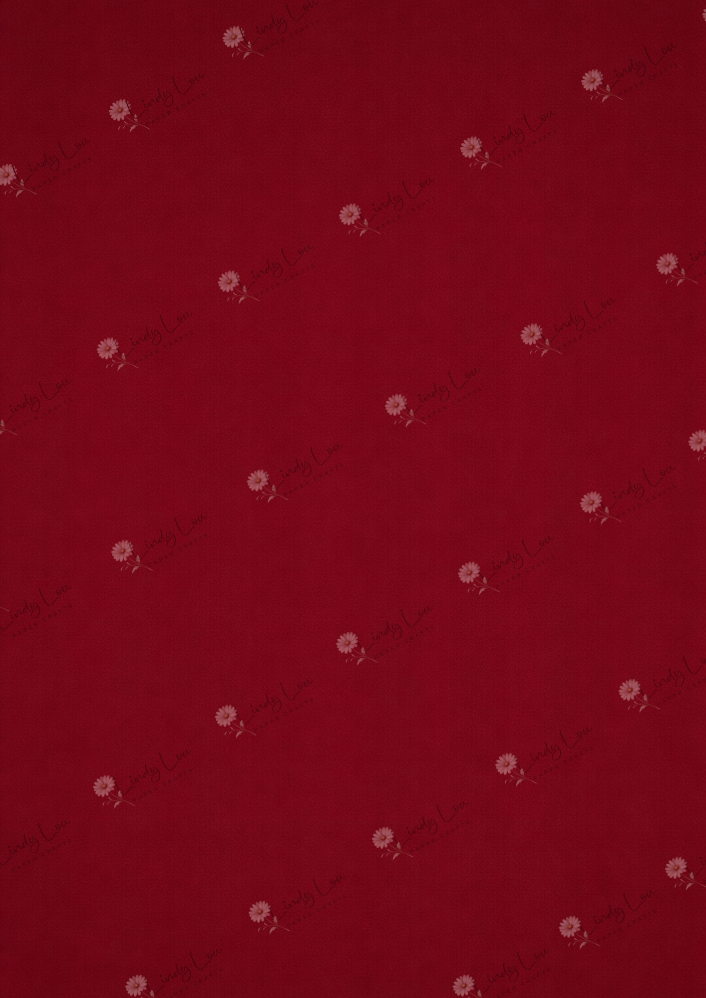 A4 Single Sheet - Burgundy & Blue- Burgundy Silk