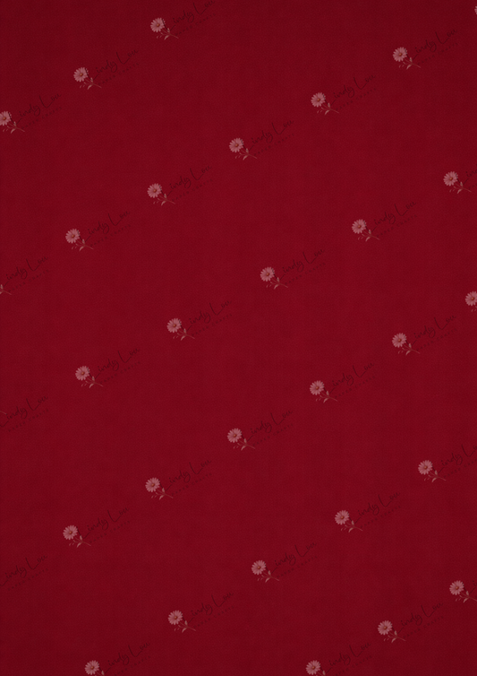 A4 Single Sheet - Burgundy & Blue- Burgundy Silk
