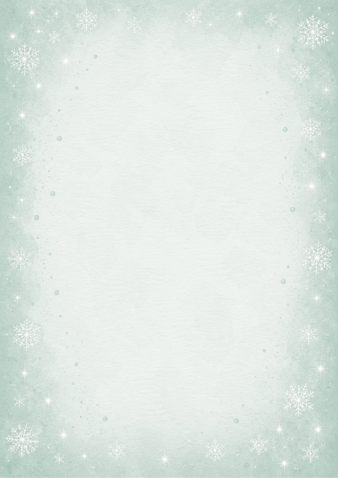 A4 Single Sheet - Aussie Christmas - Christmas Mint