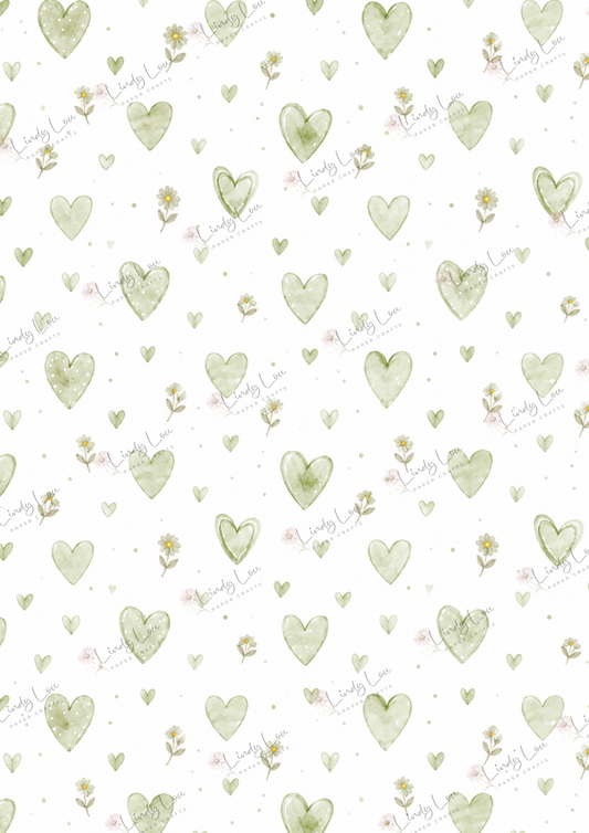 A4 Single Sheet - Daisy Girls - Olive Love