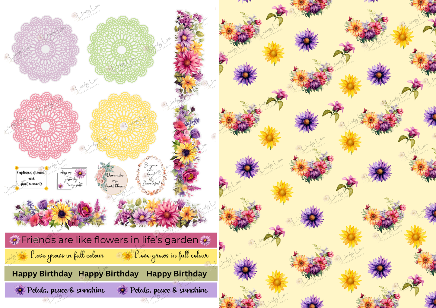 A4 Paper Collection - Summer Florals