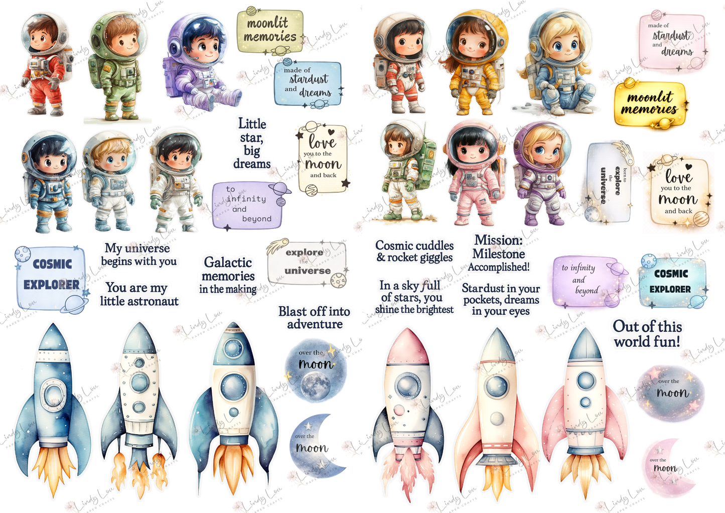 A4 Paper Collection - Cosmic Cuties