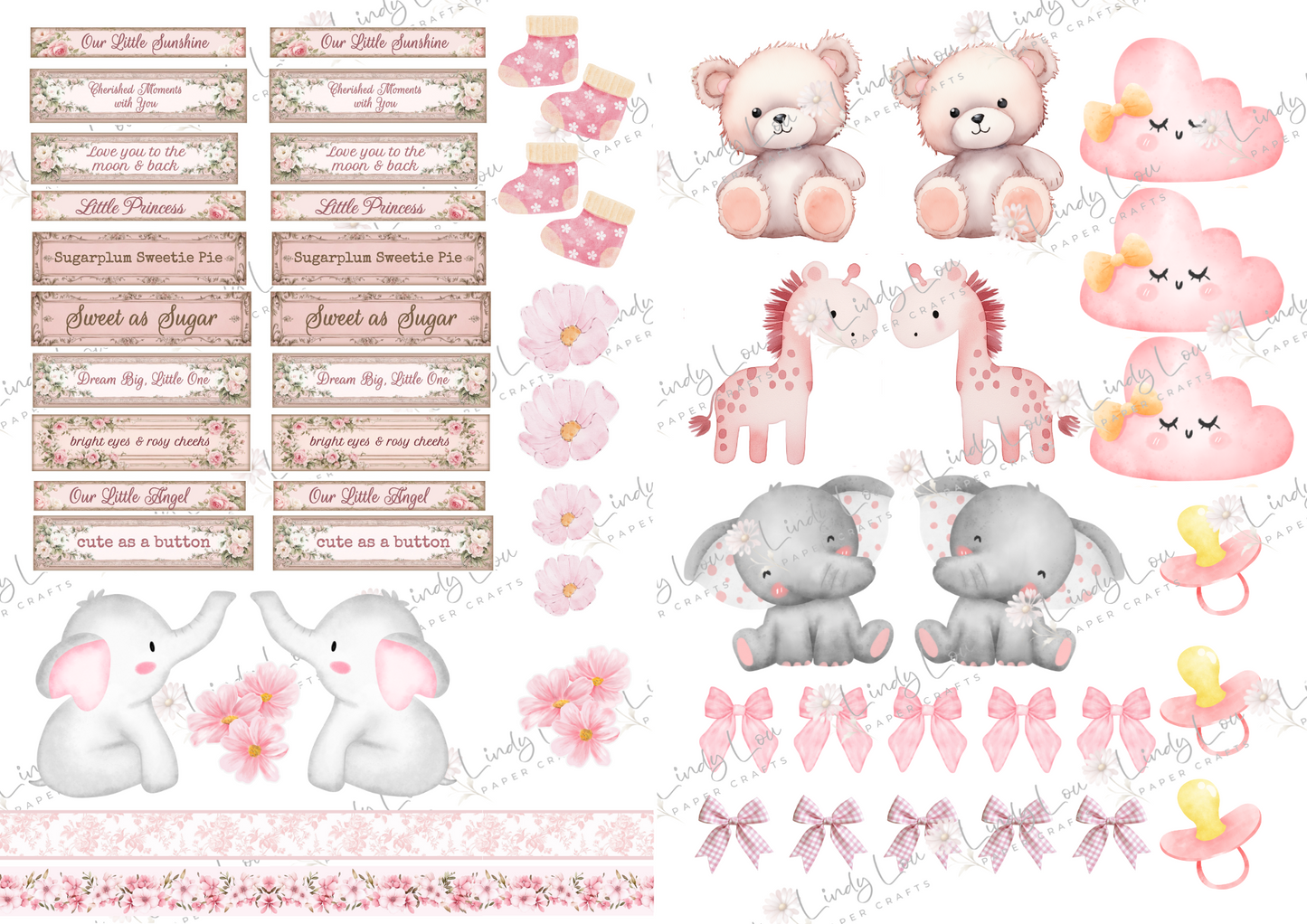 A4 Paper Collection - Sweet Baby Girl