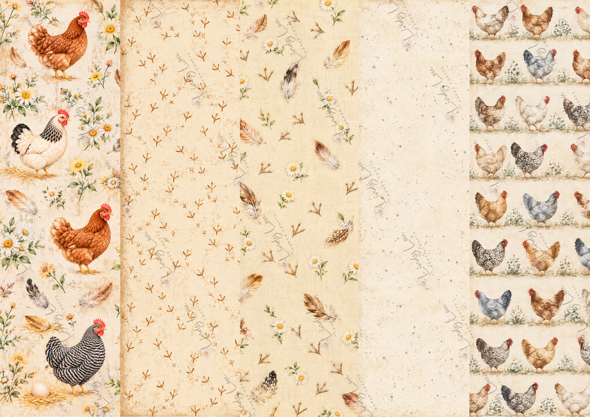 A4 Paper Pack - Country Cluckers