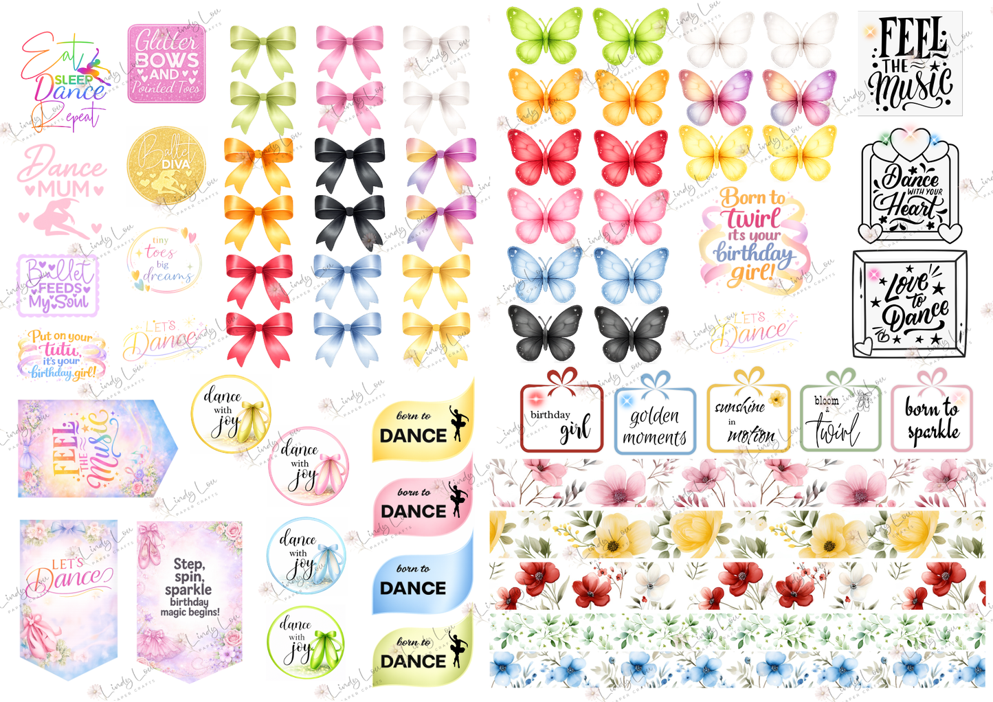 A4 Paper Collection - Ballerina Blossoms