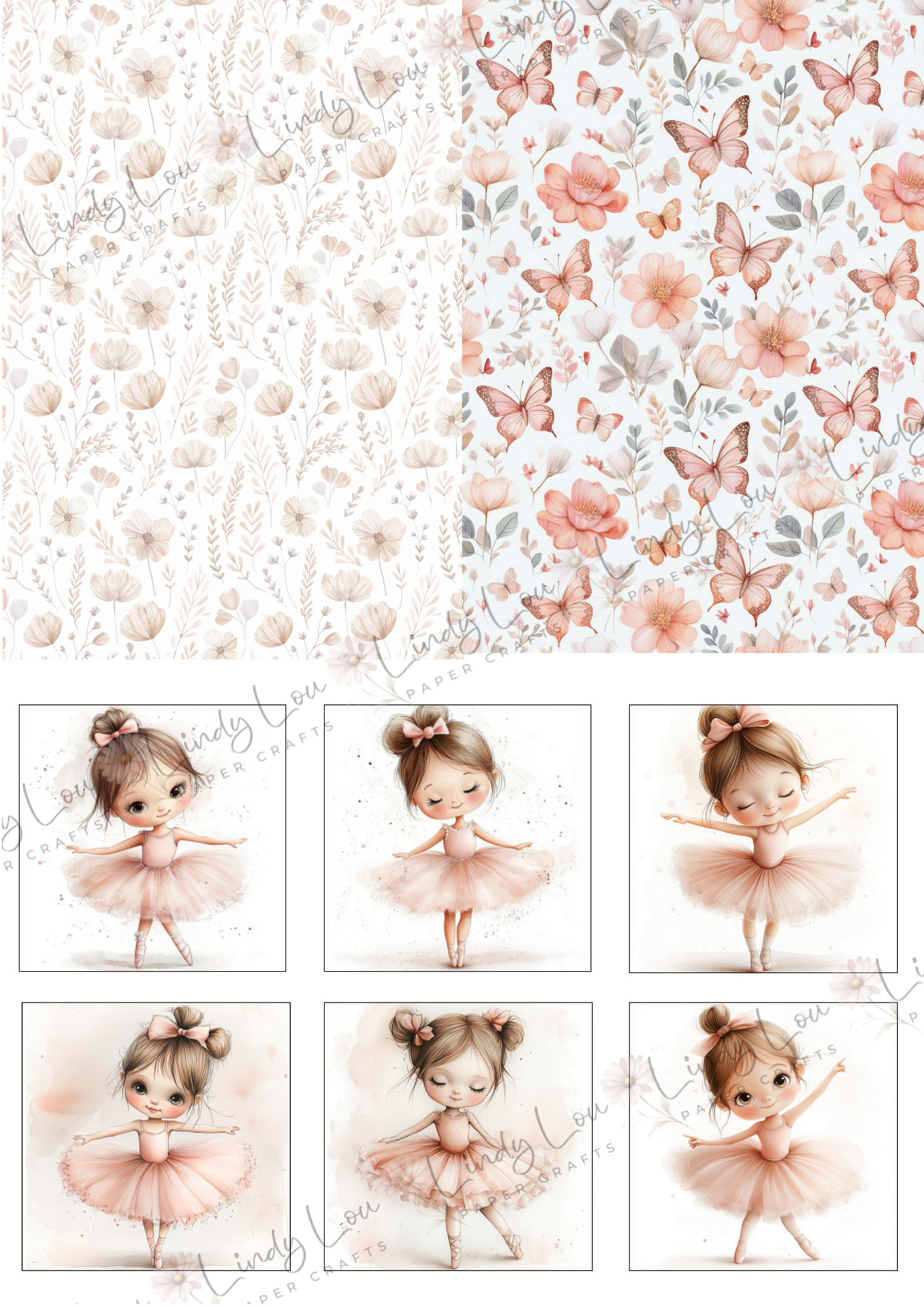 A6 Card Kit - Tiny Dancer