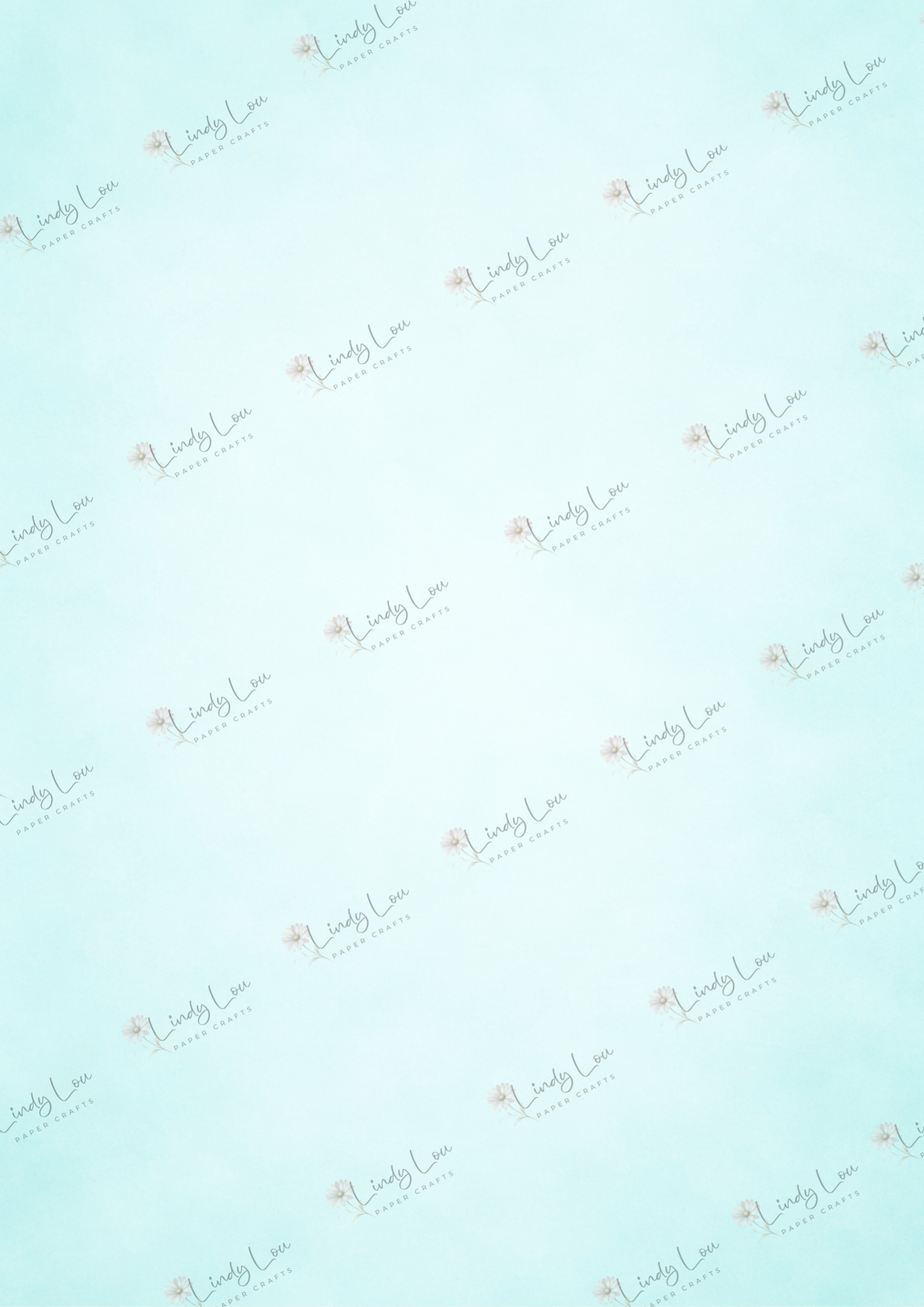A4 Single Sheet - Bonnet Bay Parade - Aqua Whisper