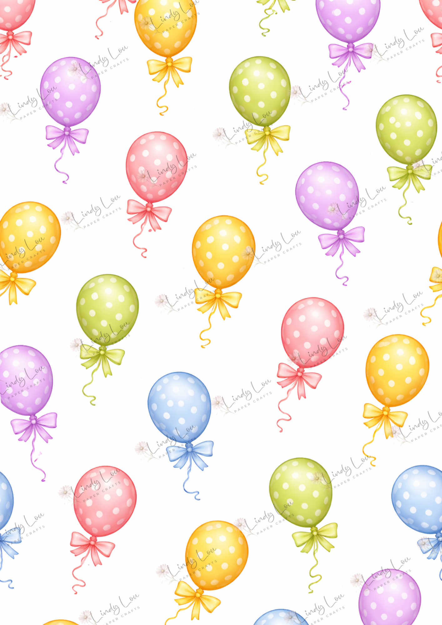 A4 Single Sheet - Devine Divas - Balloon Bliss