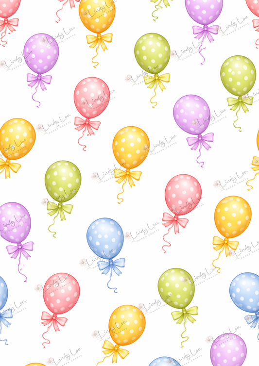 A4 Single Sheet - Devine Divas - Balloon Bliss