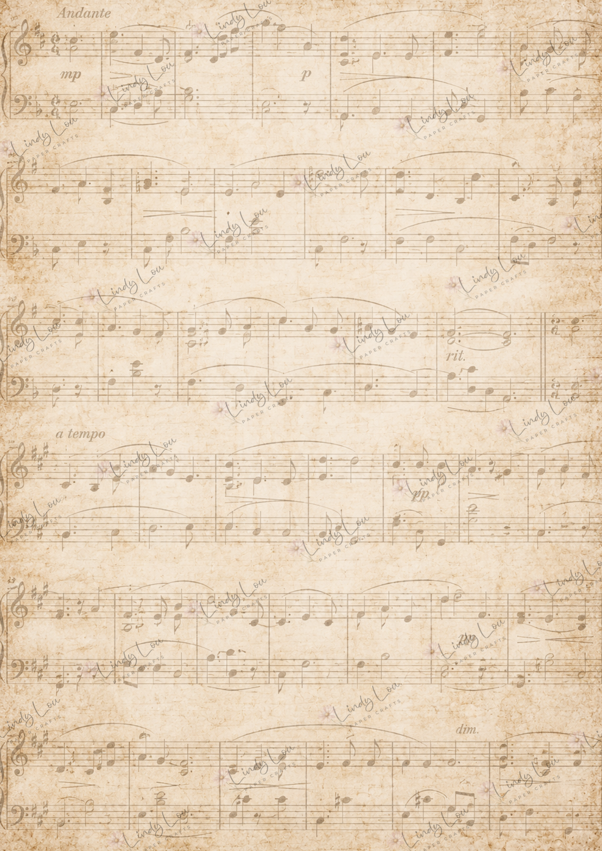 A4 Single Sheet - Christmas Past - Christmas Melody