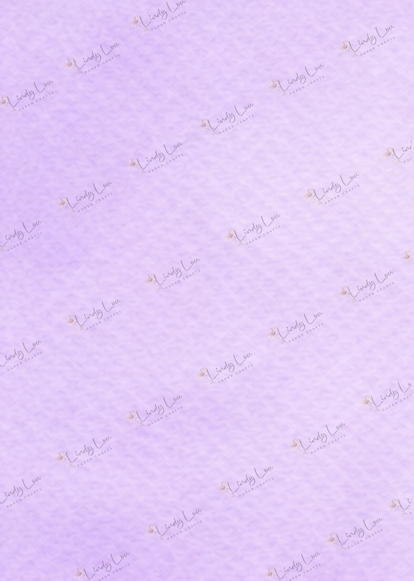 A4 Single Sheet - Absolutely Fabulous - Pretty in Lilac