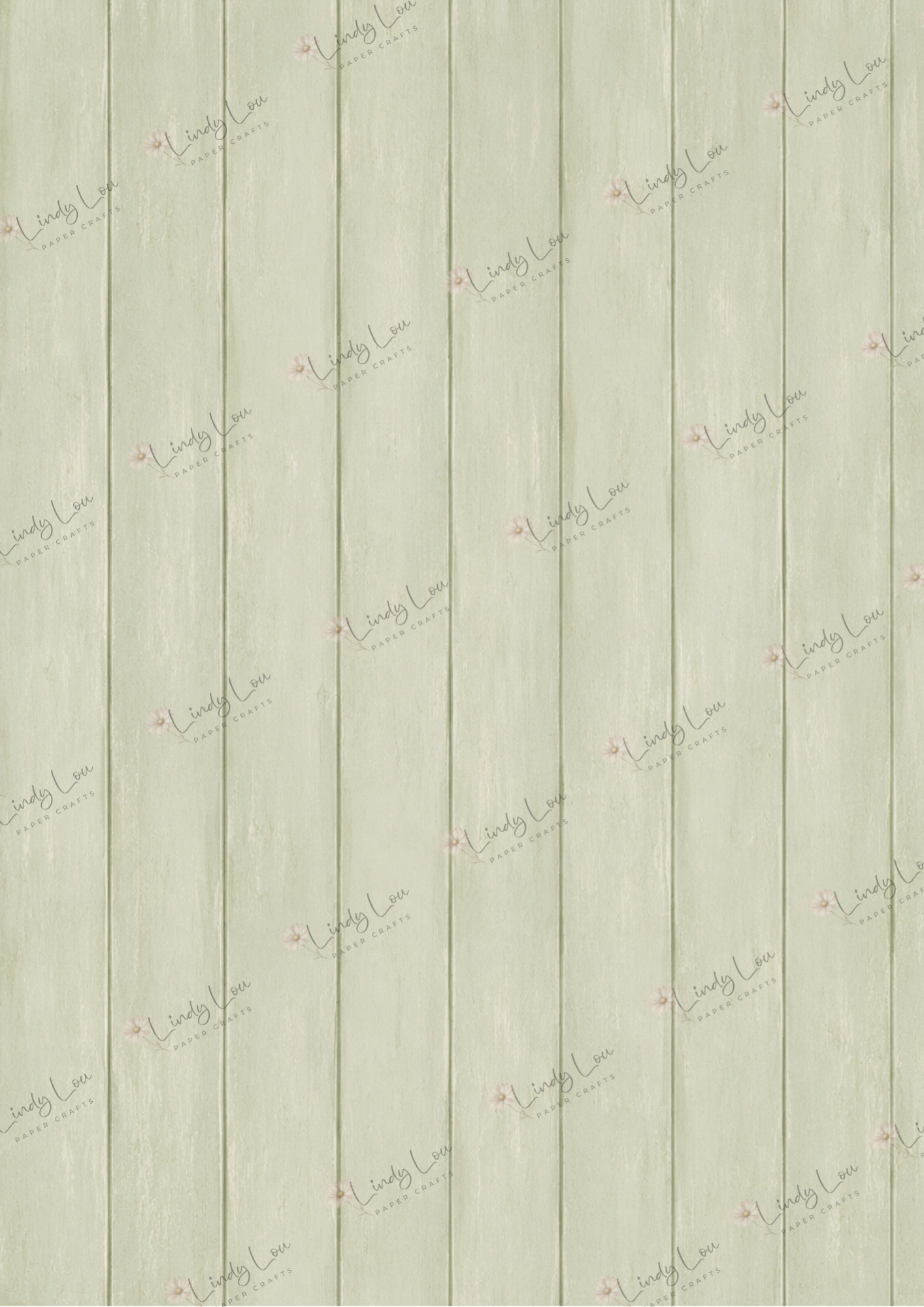 A4 Single Sheet - Lily's Cottage - Sage Washed Timber