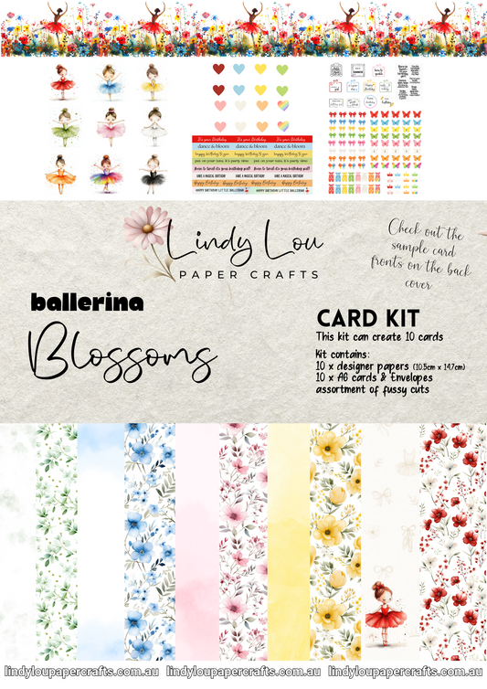 A6 Card Kit - Ballerina Blossoms