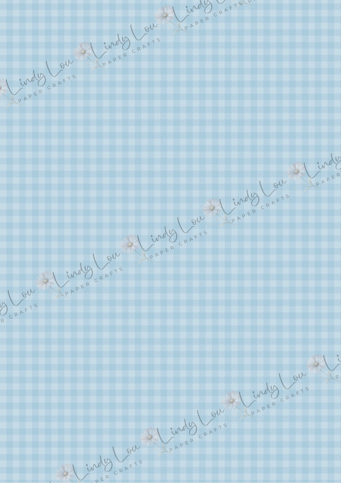 A4 Single Sheet - Giddy up Cowboy - Cowpoke Gingham (no image)