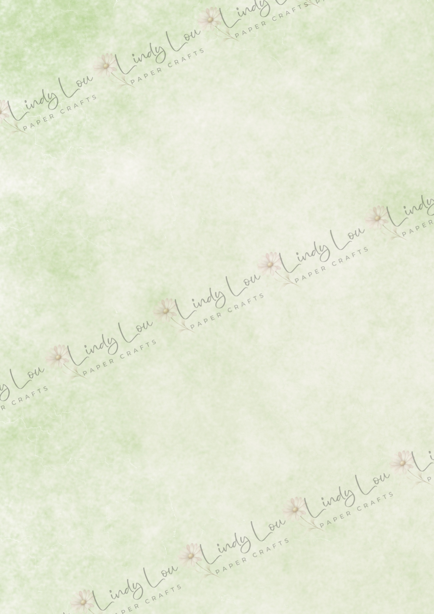 A4 Single Sheet - Butterfly Kisses & Quirky Wishes - Mint Mist