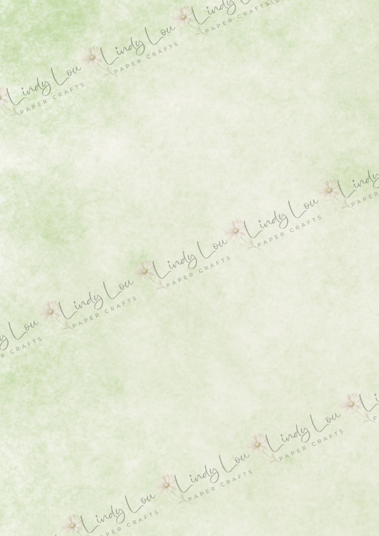 A4 Single Sheet - Butterfly Kisses & Quirky Wishes - Mint Mist