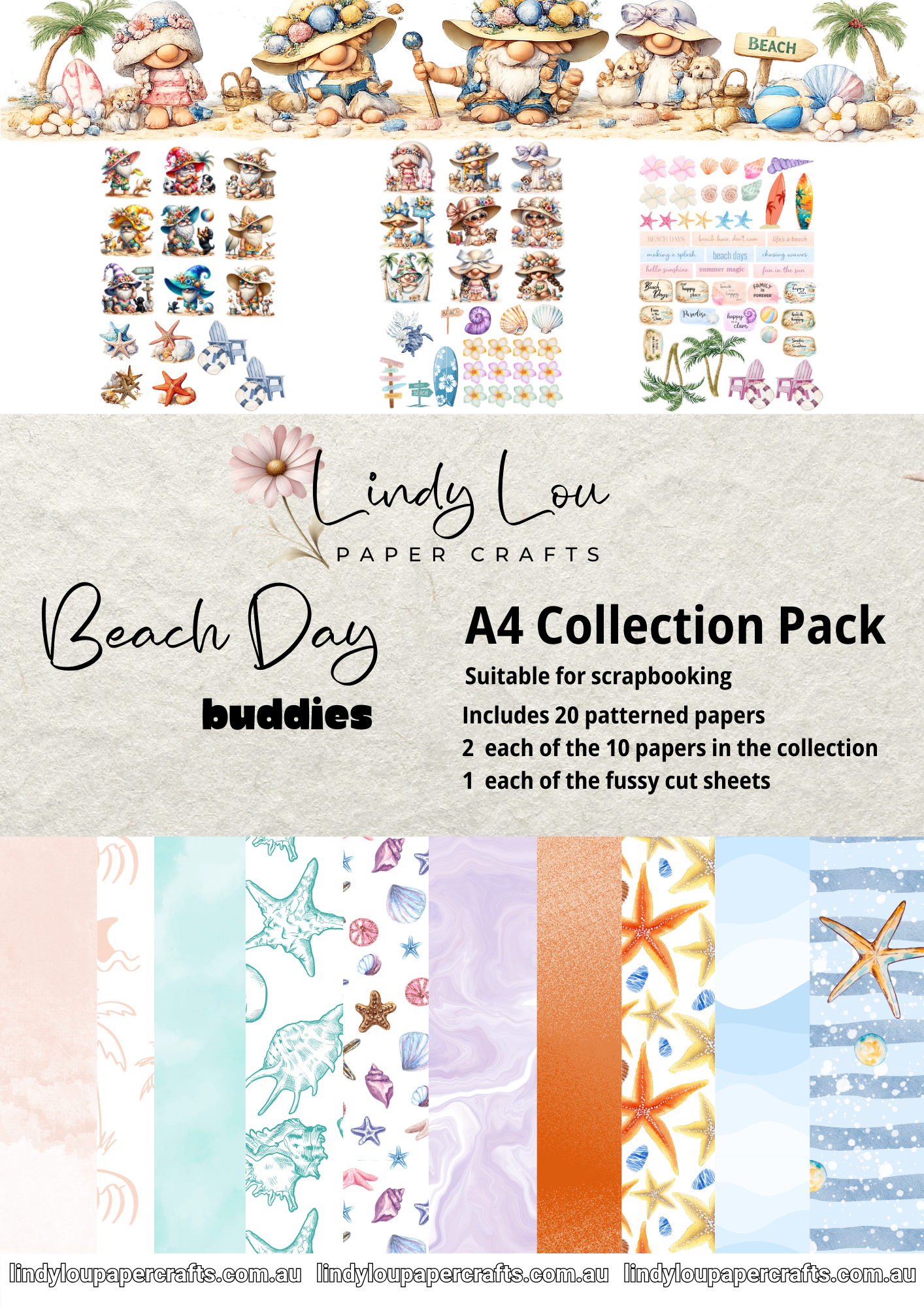 A4 Paper Collection - Beach Day Buddies