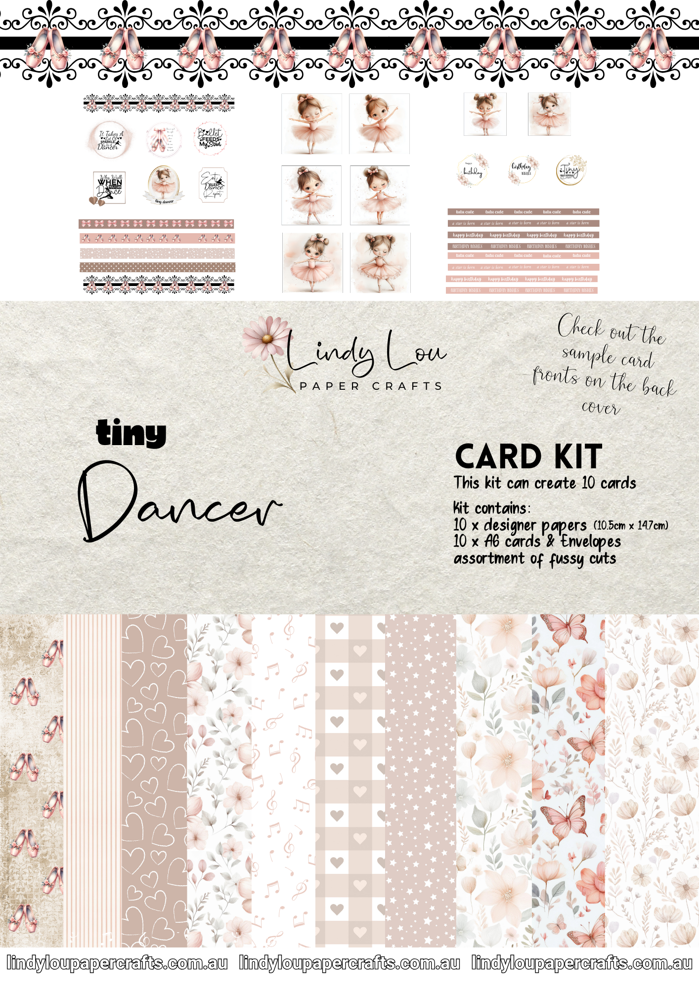 A6 Card Kit - Tiny Dancer