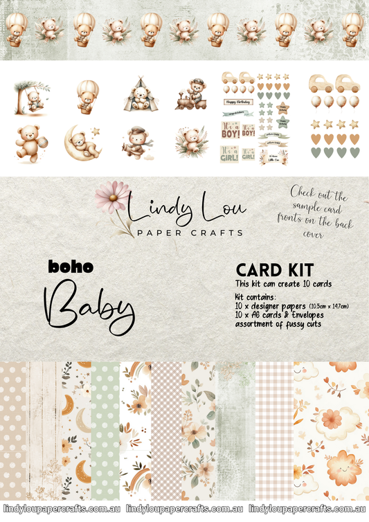 A6 Card Kit - Boho Baby