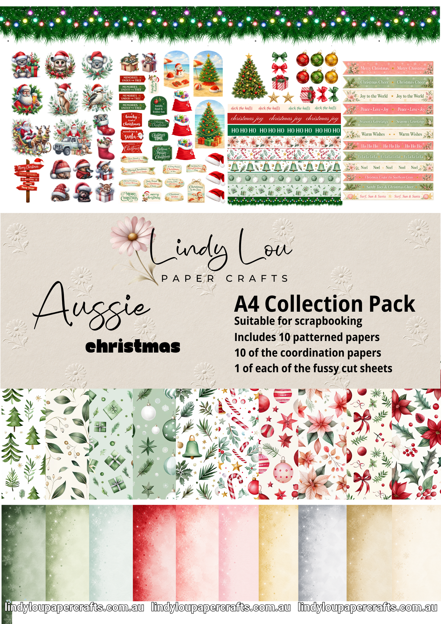 A4 Paper Collection - Aussie Christmas