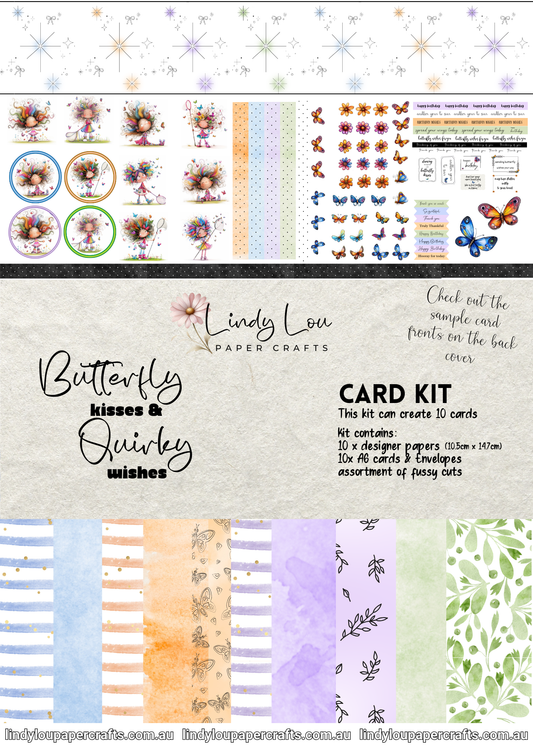 A6 Card Kit - Butterfly Kisses & Quirky Wishes