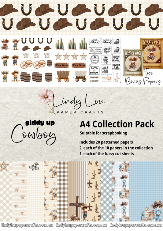 A4 Paper Collection - Giddy Up Cowboy