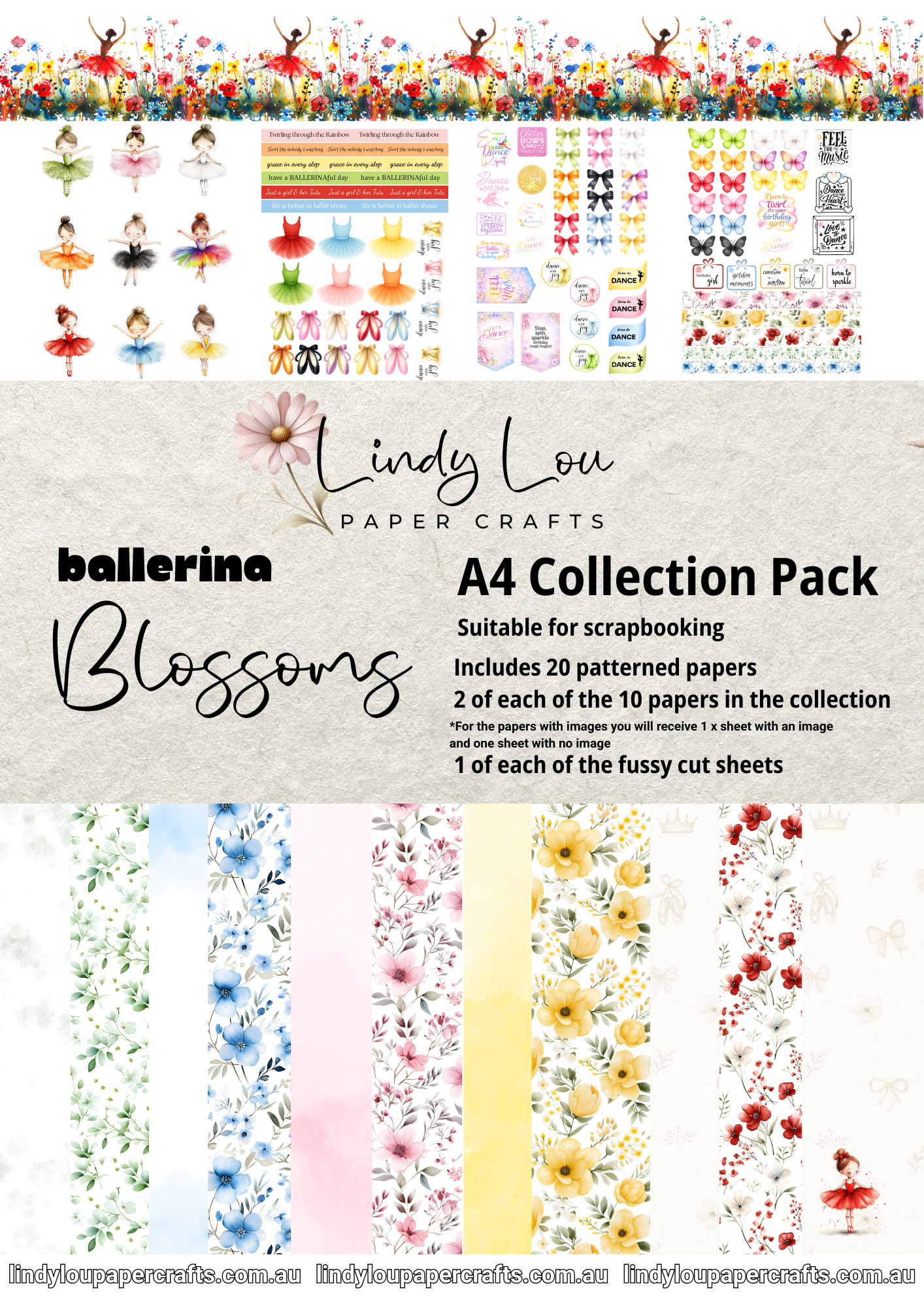 A4 Paper Collection - Ballerina Blossoms