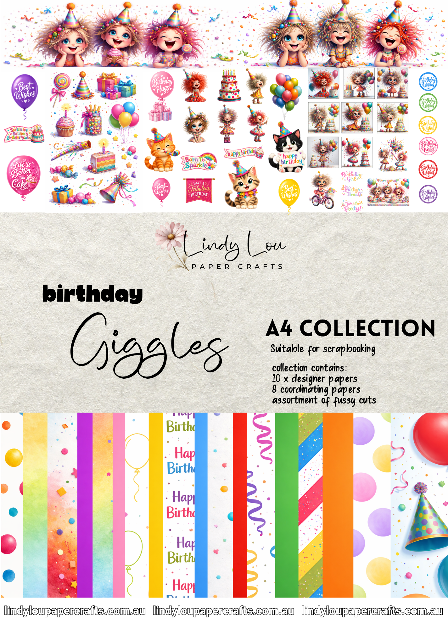 A4 Paper Collection - Birthday Giggles