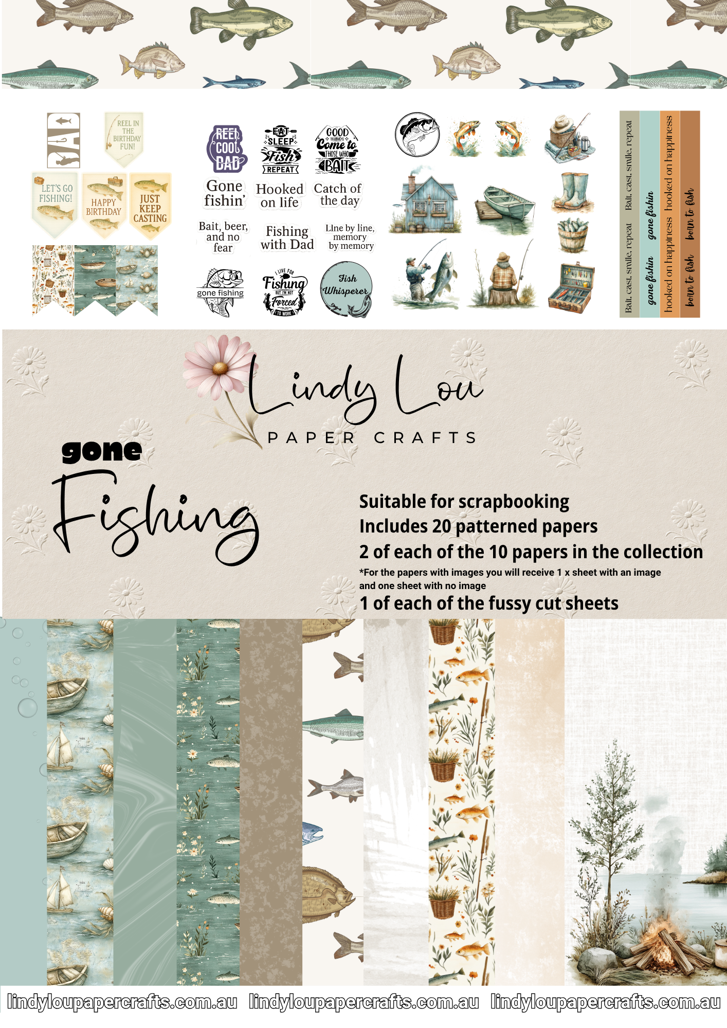 A4 Paper Collection - Gone Fishing