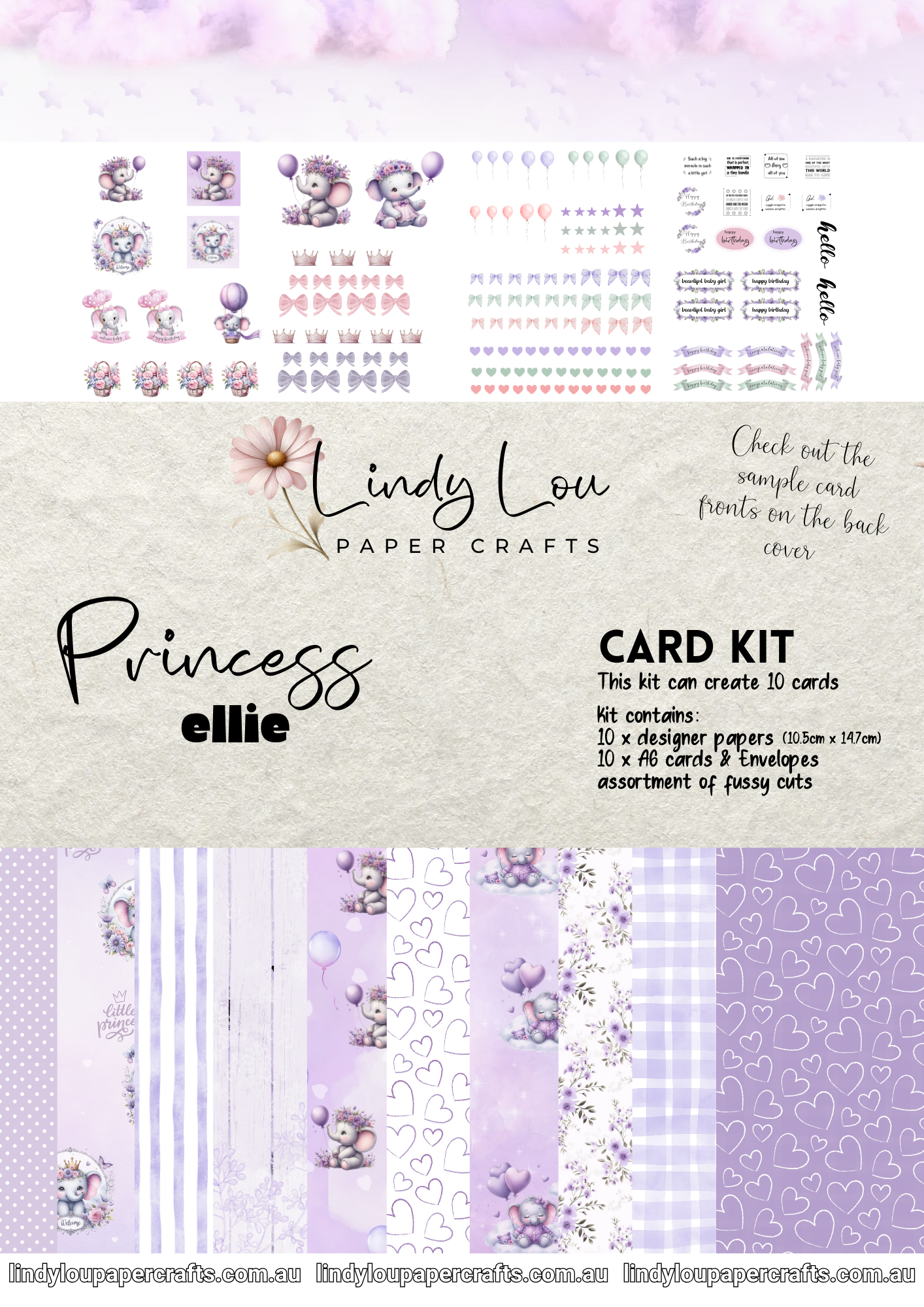 A6 Card Kit - Princess Ellie