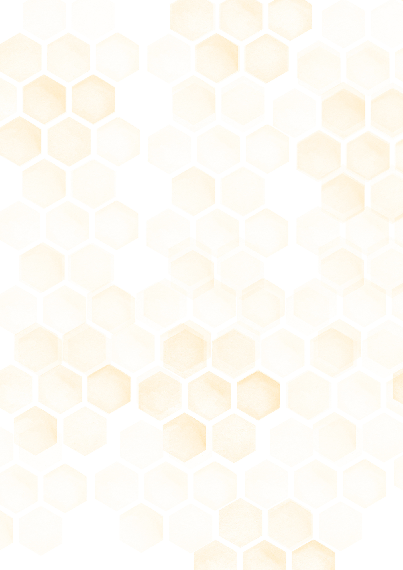 A4 Single Sheet - Little Bee - Honeycomb Glow (no image)