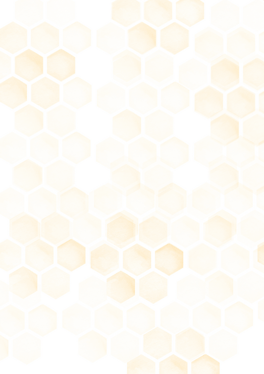 A4 Single Sheet - Little Bee - Honeycomb Glow (no image)