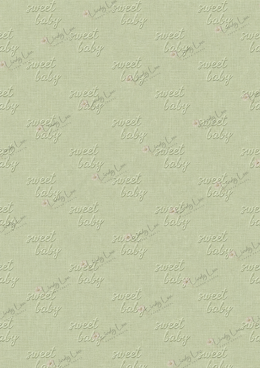 A4 Single Sheet - Boho Baby - Sweet Embossed Baby