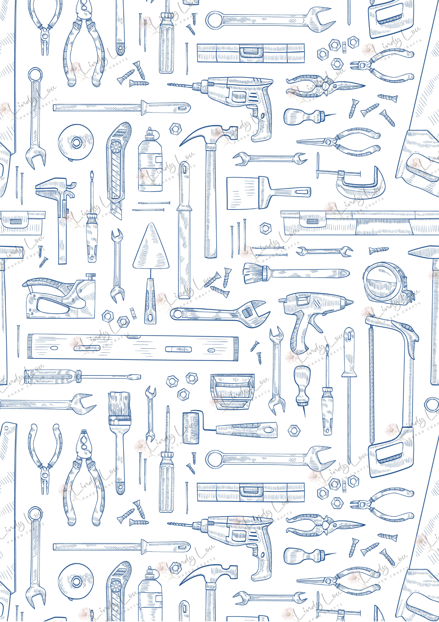 A4 Single Sheet - Man Made Memories - Tool Time