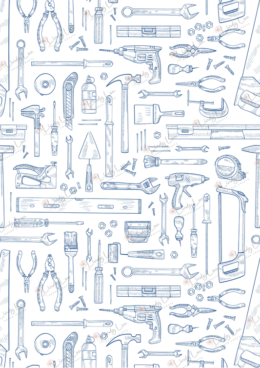 A4 Single Sheet - Man Made Memories - Tool Time