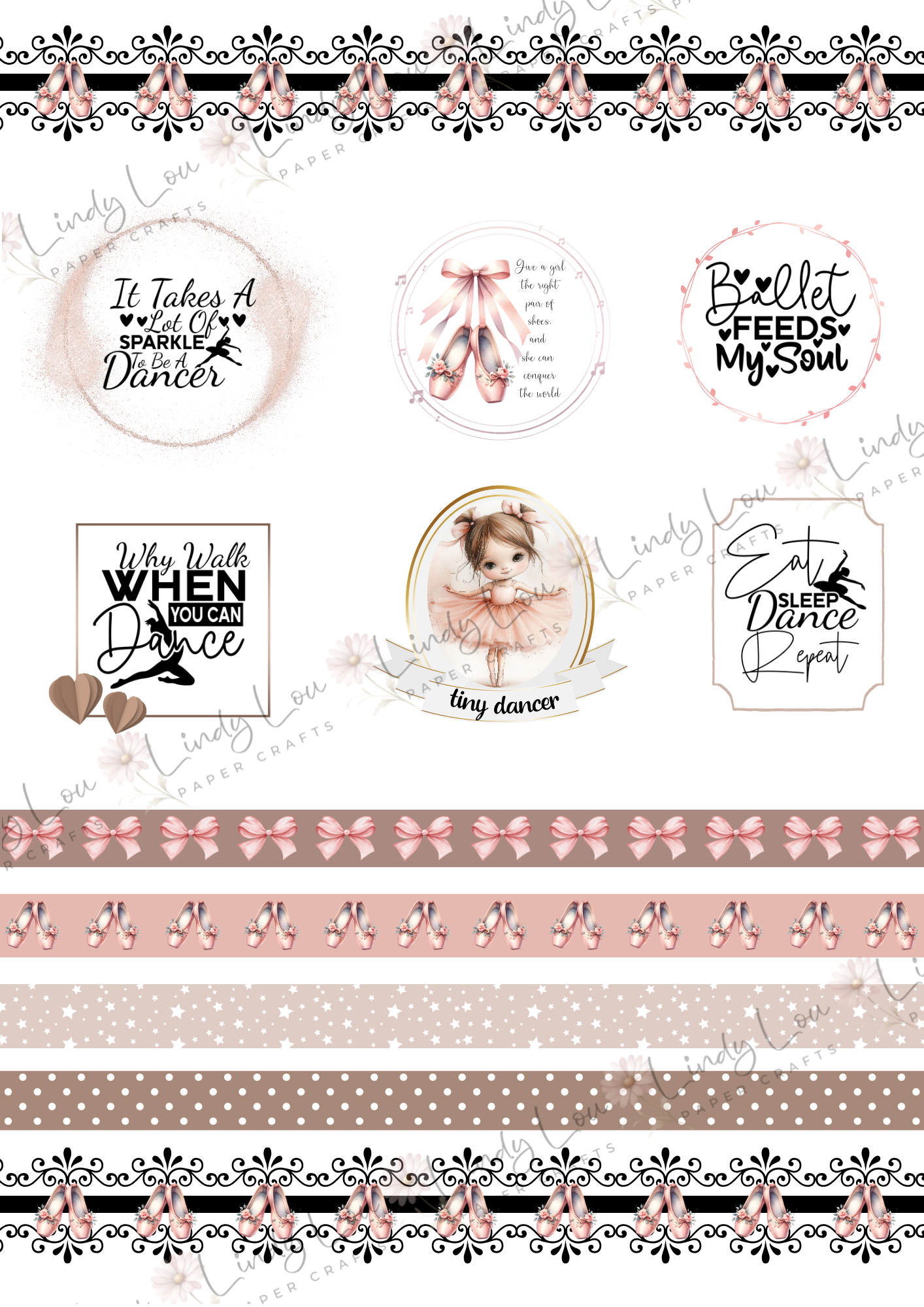 A6 Card Kit - Tiny Dancer