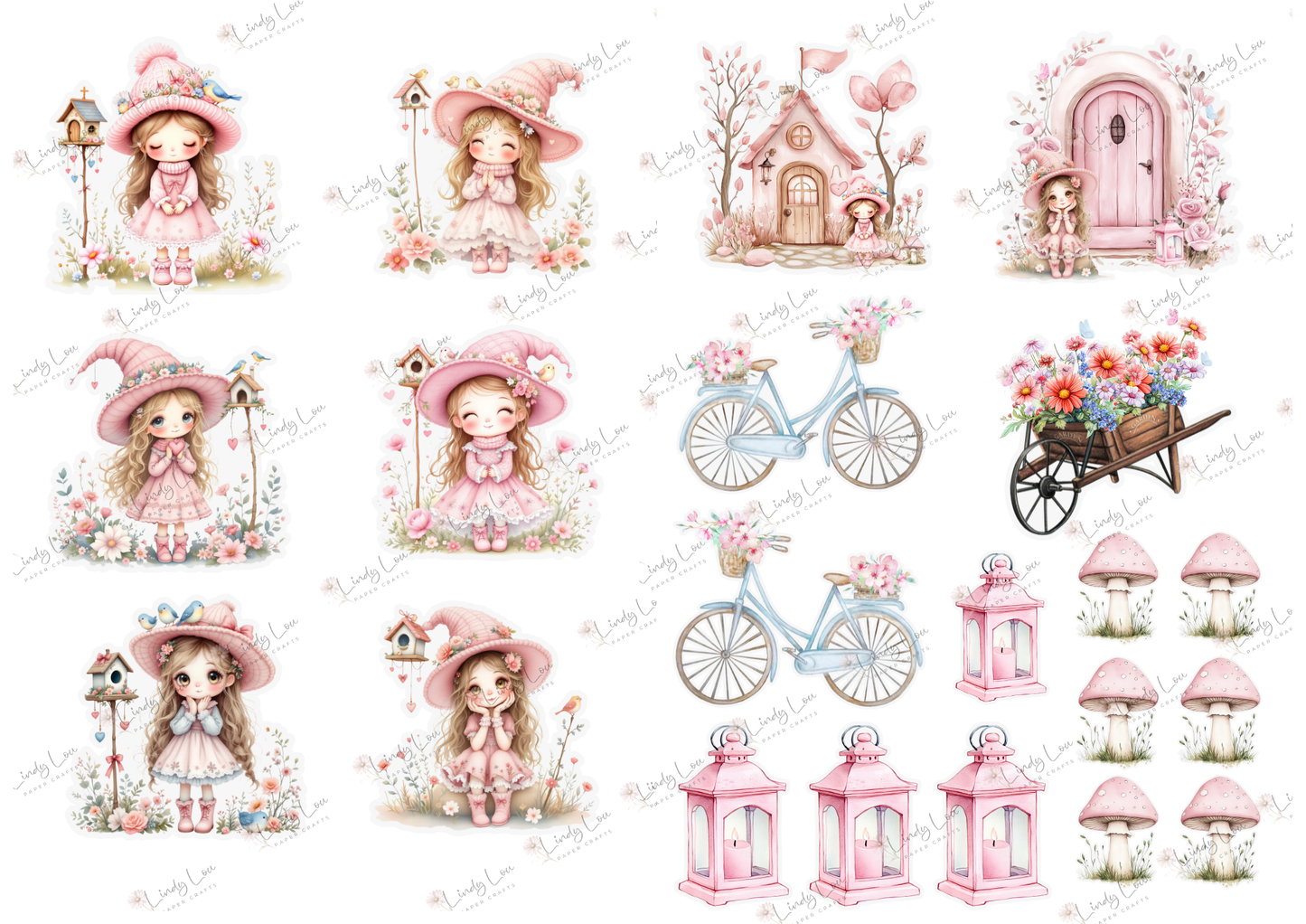 A4 Paper Collection - Blossom & Bluebirds