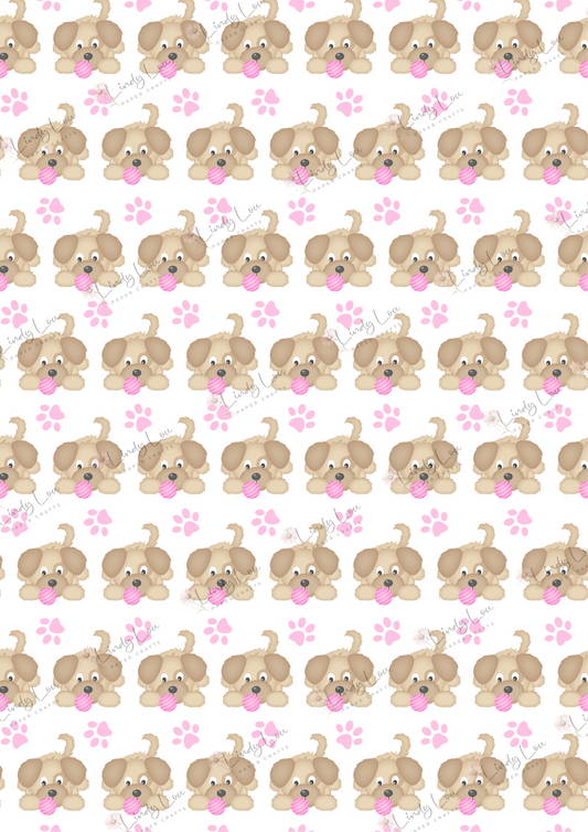 A4 Single Sheet - My Best Friend - Playful Pups