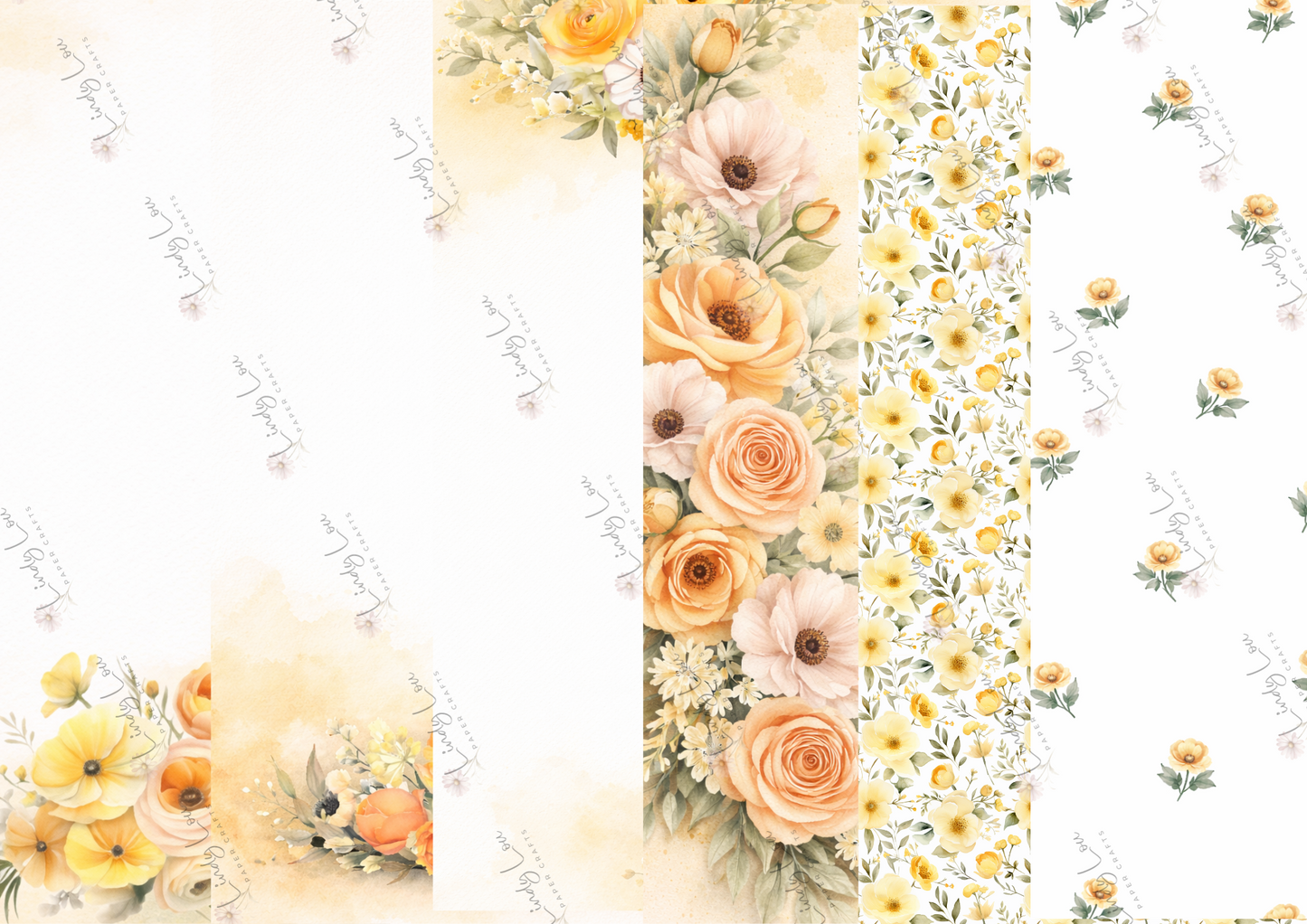 A4 Paper Collection - Buttercream Blooms