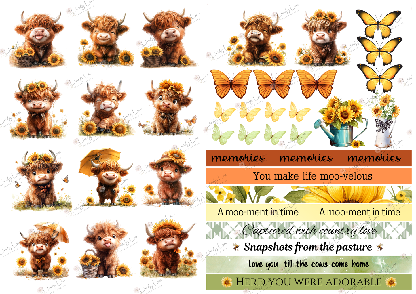 A4 Paper Collection - Sunshine & Moo