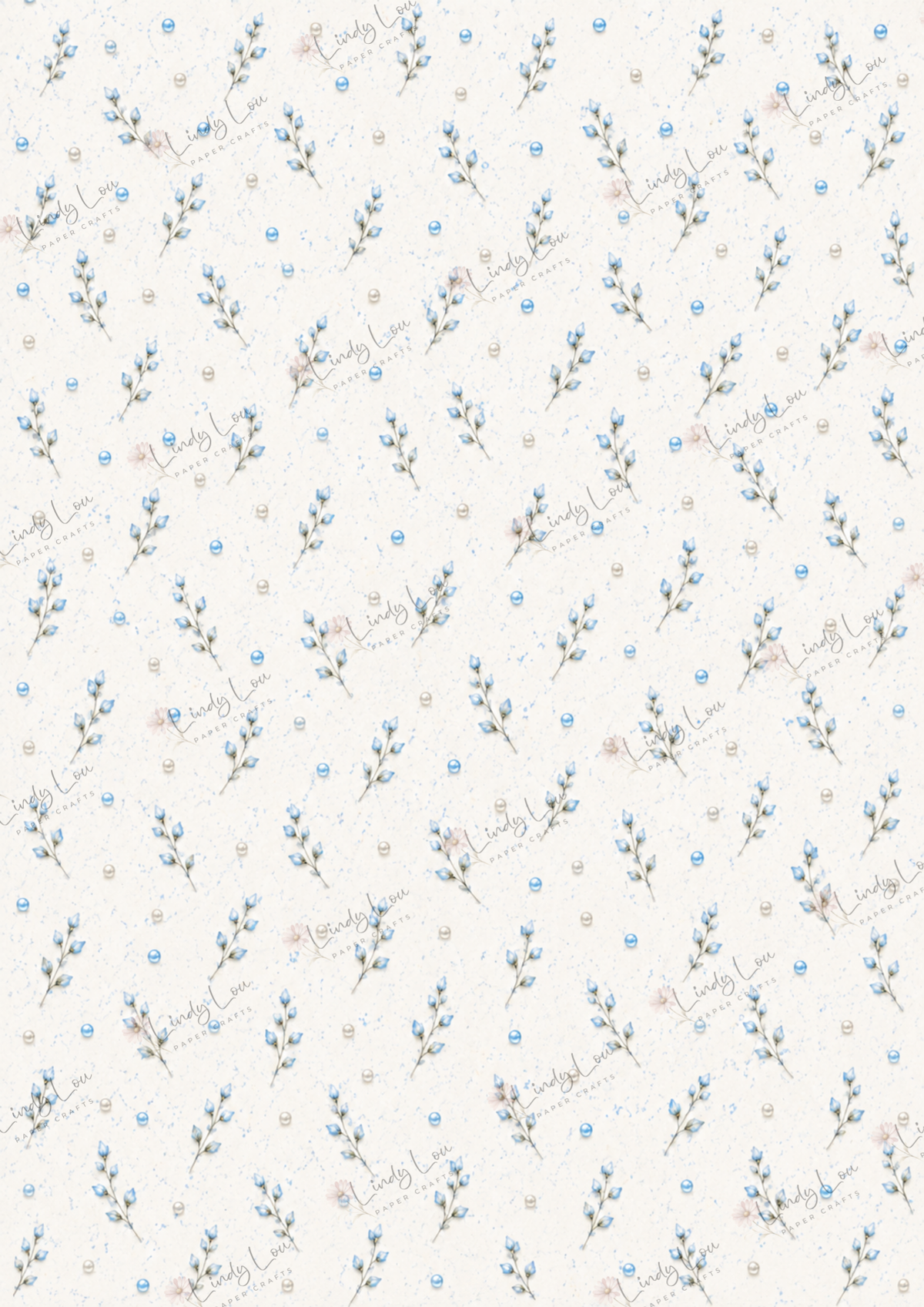 A4 Paper Pack - a Little bit of Pretty - Blue