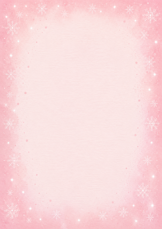 A4 Single Sheet - Aussie Christmas - Christmas Pink