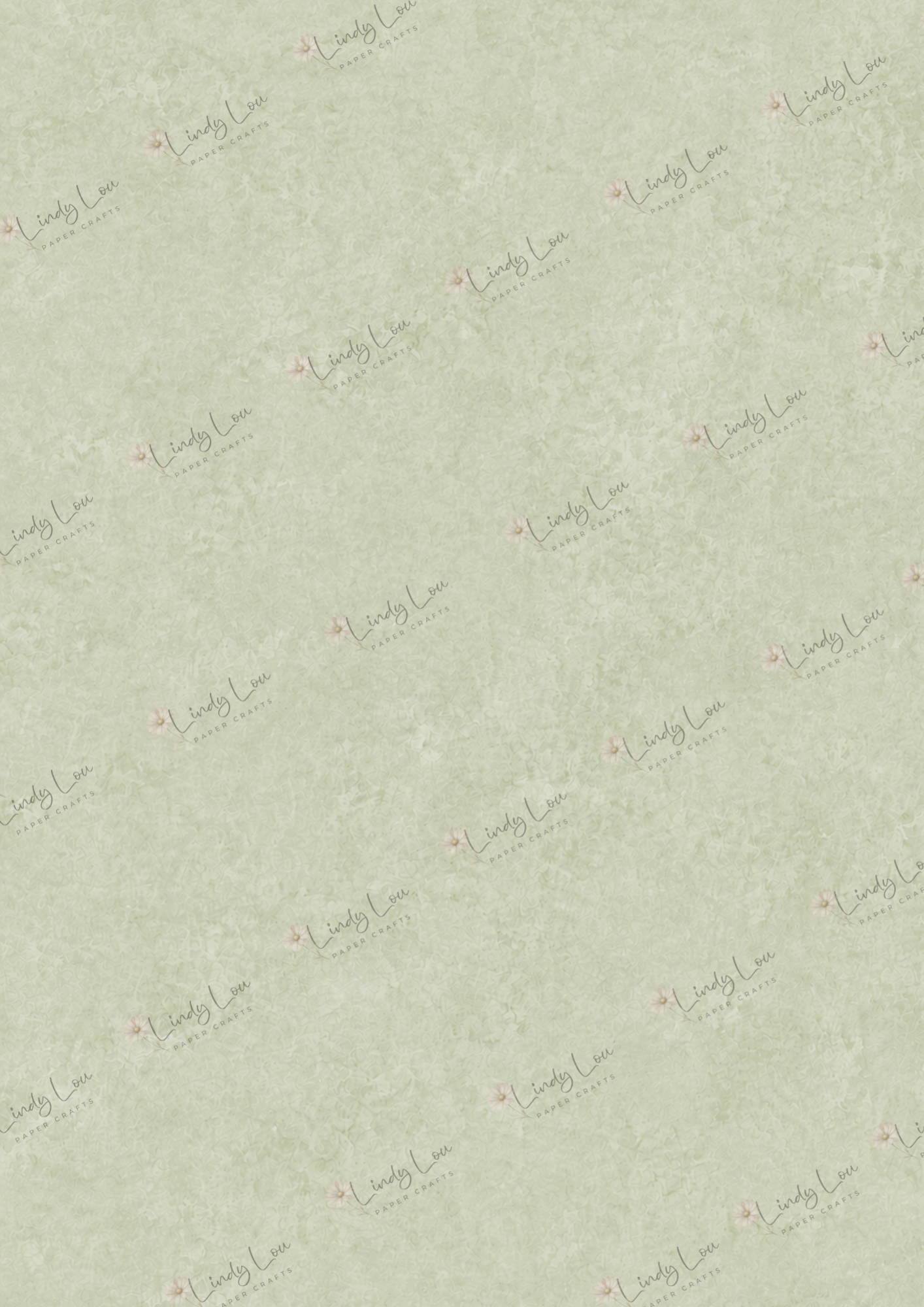 A4 Single Sheet - Lily's Cottage - Sage Mist