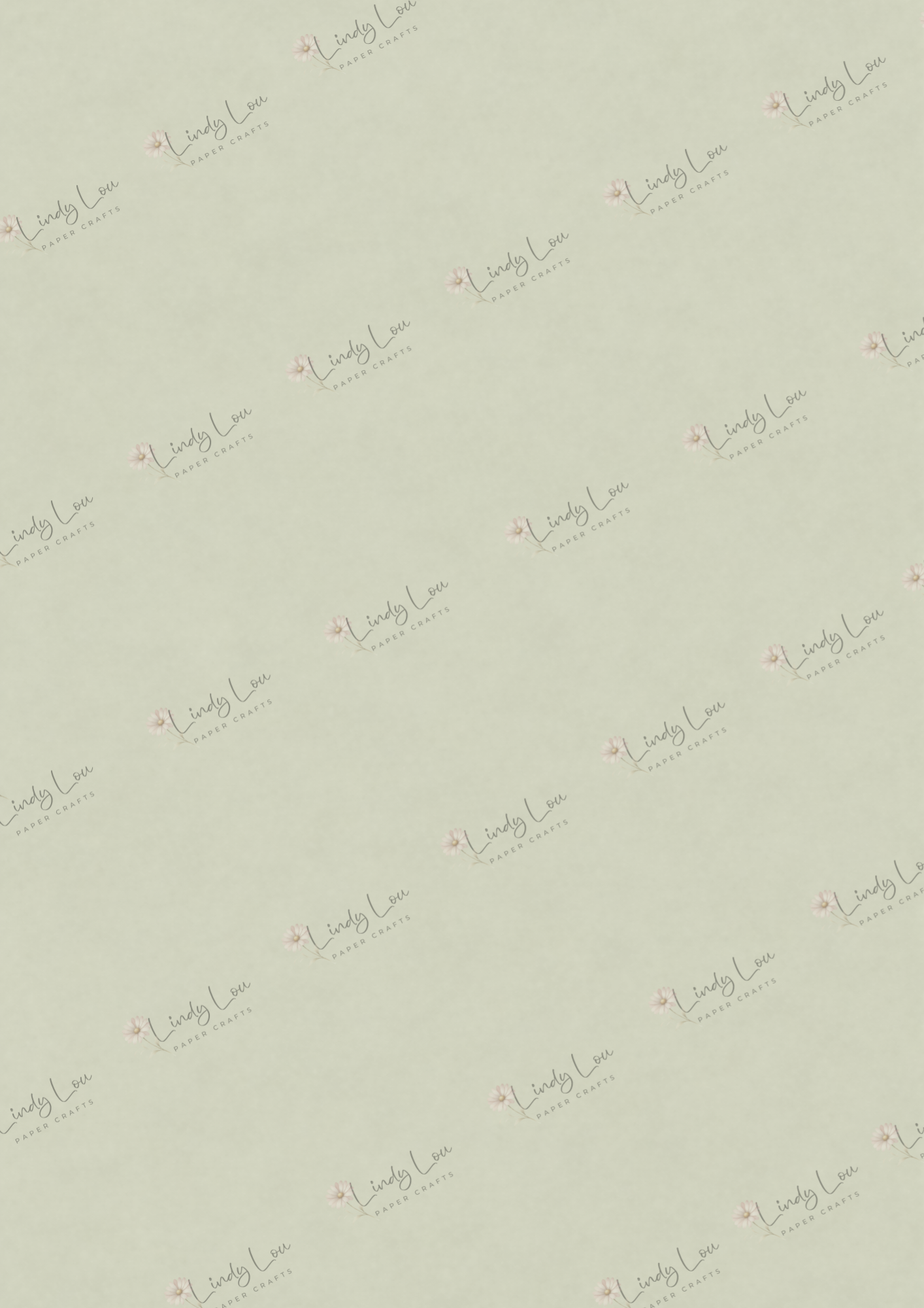 A4 Single Sheet - Burgundy & Blue- Soft Sage