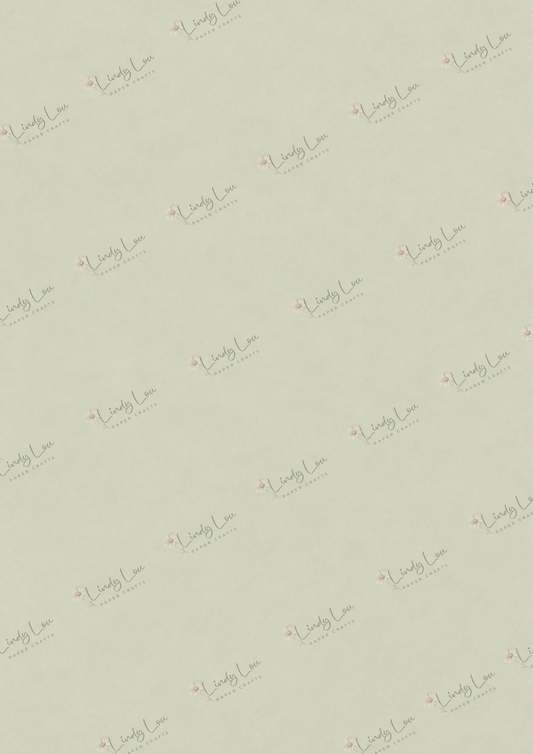 A4 Single Sheet - Burgundy & Blue- Soft Sage